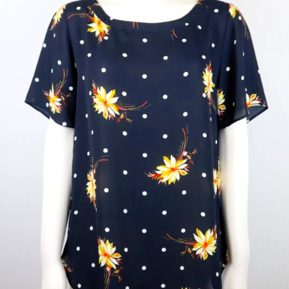 Navy Blue Banana Republic Blouse - Picture 3 of 8